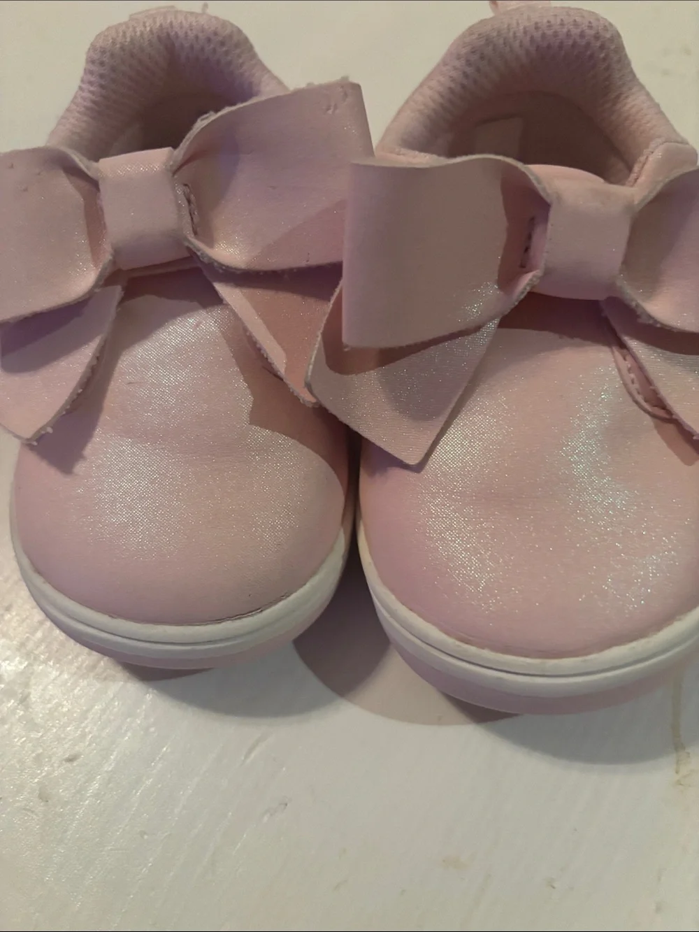 Stride Rite Kamila Mary Jane Pink Bow Slip-On Baby Shoes